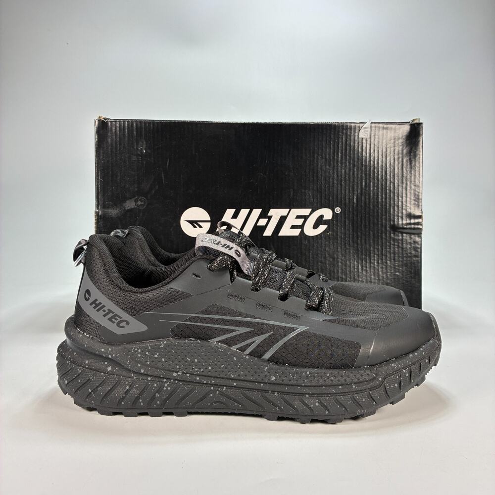 Hi-Tec Black Asphalt Athletic Running Hiking Trail Shoes 1930429 Men's Size 8